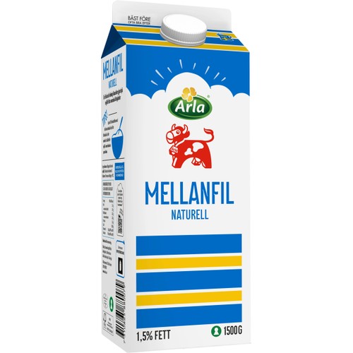 Mellanfil Naturell 1,5% 1500g Arla Ko®