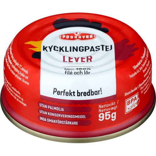 Kycklingleverpastej 95g Podravka