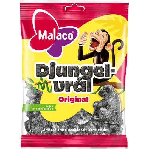 Godispåse Djungelvrål Saltlakrits 90g Malaco