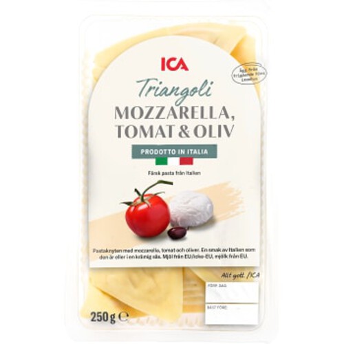 Pasta Triangoli Mozarella Tomat & Oliv Färsk 250g ICA