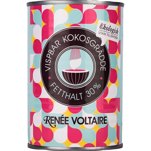 Kokosgrädde Vispbar 30% 400ml Renée Voltaire