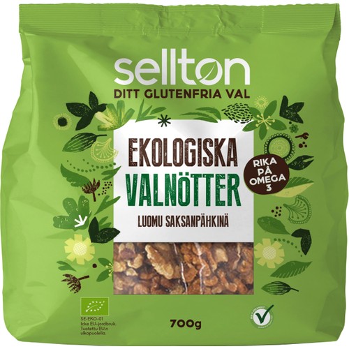 Valnötter Ekologisk 700g Sellton