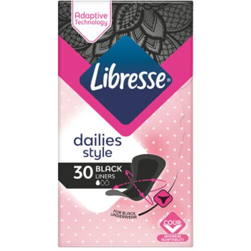 Trosskydd Black Liners Normal 30-p Libresse