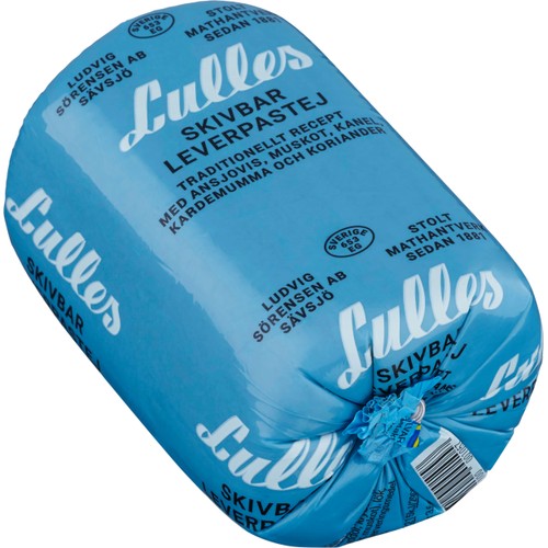 Kokt Leverpastej Skivbar 400g Lulles
