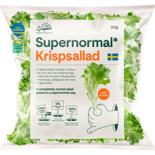 Krispsallad 60g Supernormal Greens