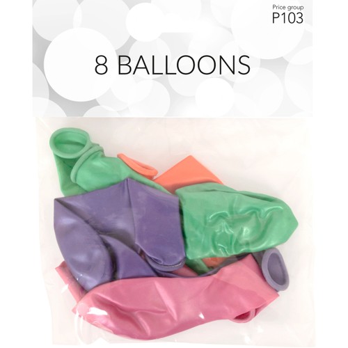 Partyballonger 8-p Happy Party