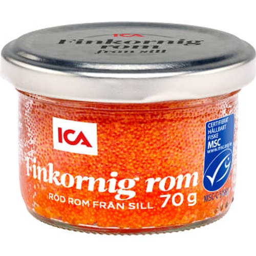 Caviar röd finkornig 70g ICA
