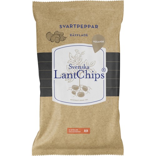 Chips Svartpeppar 200g LantChips