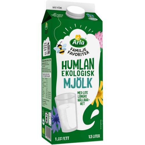Mjölk Humlan Ekologisk 1% 1500ml KRAV Arla®