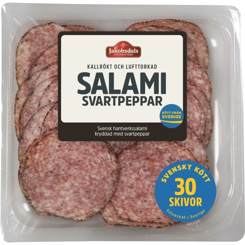 Salami Svartpeppar 80g Jakobsdals