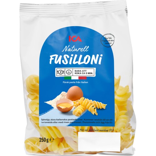 Pasta Fusilloni Naturell Färsk 250g ICA