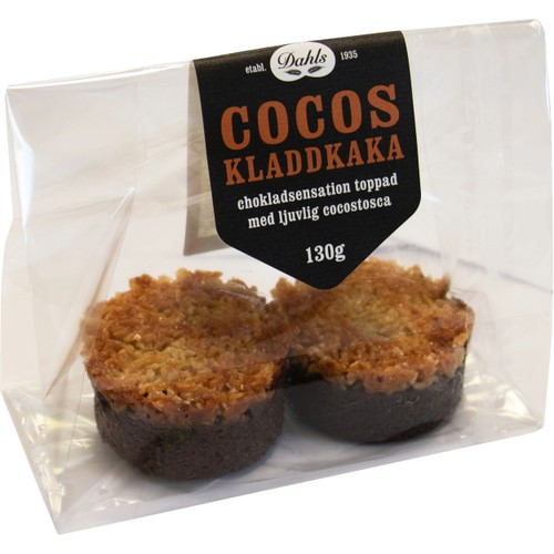 Kladdkaka Cocos 2-pack 130g Dahls Bageri