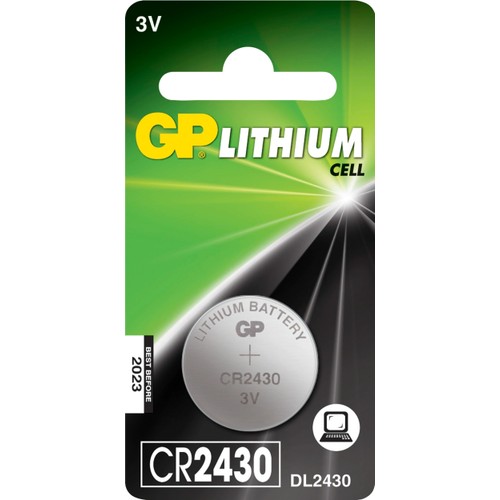 Batteri GP Knappcell Lithium CR2430 1-p Batteristen