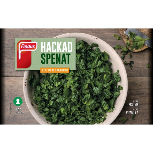 Hackad Spenat 450g Findus