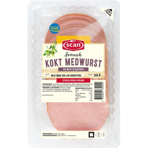 Medwurst Kokt 240g Scan