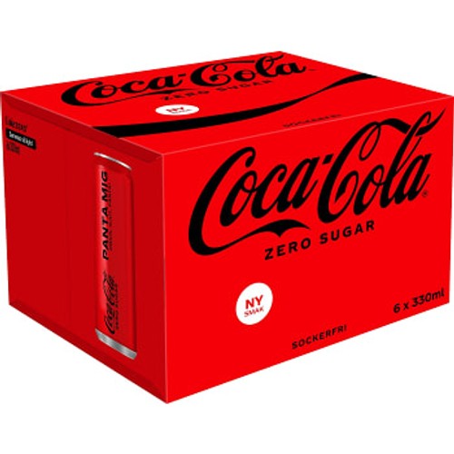 Läsk Zero 33cl 6-p Coca-Cola