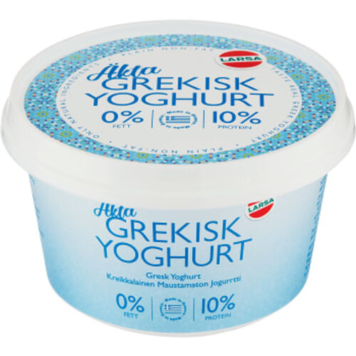 Grekisk Yoghurt 0% 500g Larsa foods