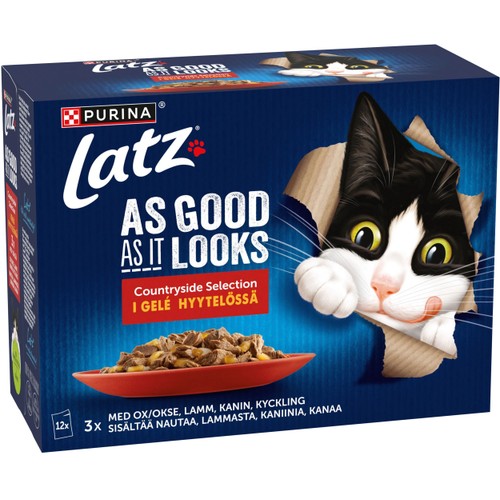 Kattmat Agail Countryside Selection i géle 12-p 1020g Latz