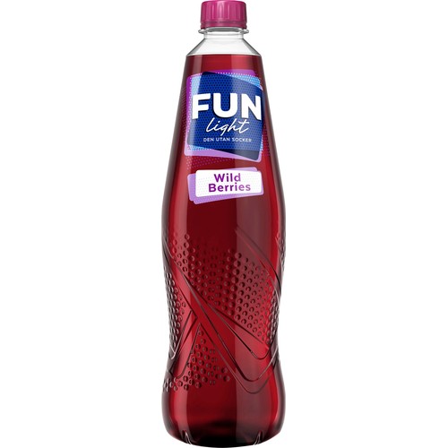 Lightdryck Wild berry Sockerfri 1l Fun Light