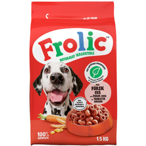 Hundmat Färsk Oxe 1.5kg Frolic