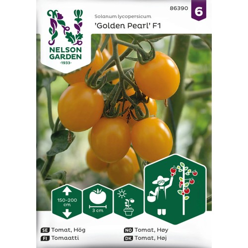 Tomat, Hög, Golden Pearl F1 Nelson Garden