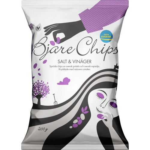 Chips Salt & vinäger 200g Bjäre Chips
