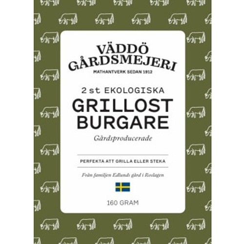 Väddö Grillostburgare 160g Väddö Gårdsmejeri