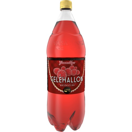 Läsk Gammeldags Geléhallon 1500ml Vasa Bryggeri