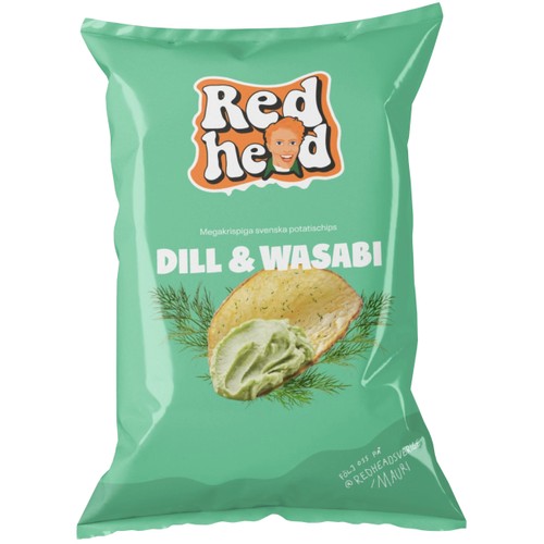 Chips Dill & Wasabi  150g Redhead