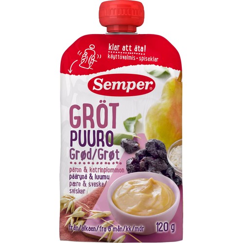 Gröt Päron & katrinplommon Från 6m 120g Semper