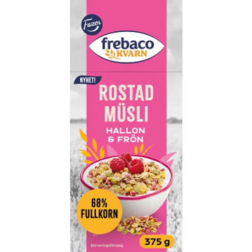 Rostad Müsli Hallon & Frön 375g Frebaco