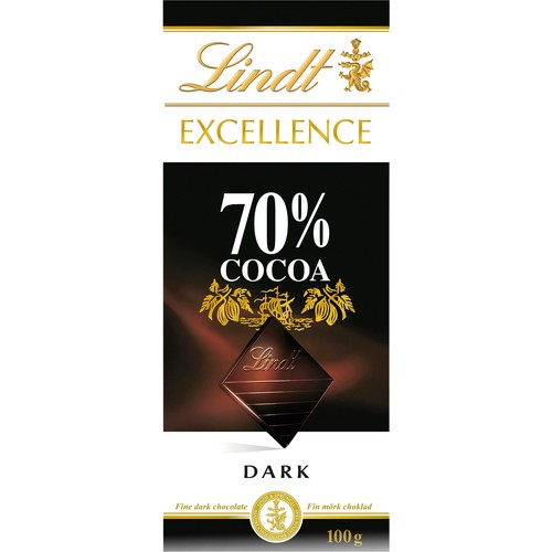 Chokladkaka Excellence 70% kakao Mörk 100g Lindt