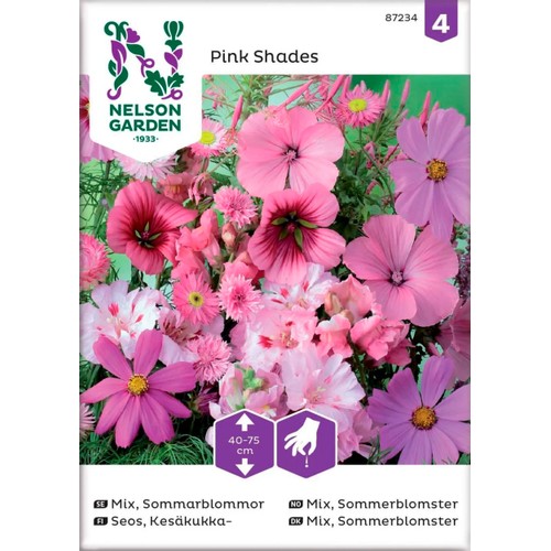 Sommarblommor Mix Rosa 1-p Nelson Garden