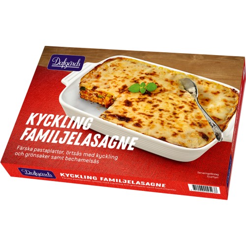 Familjelasagne kyckling 1,4kg Dafgårds
