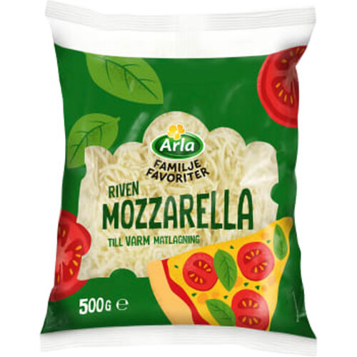 Mozzarella 21% Riven 500g Arla