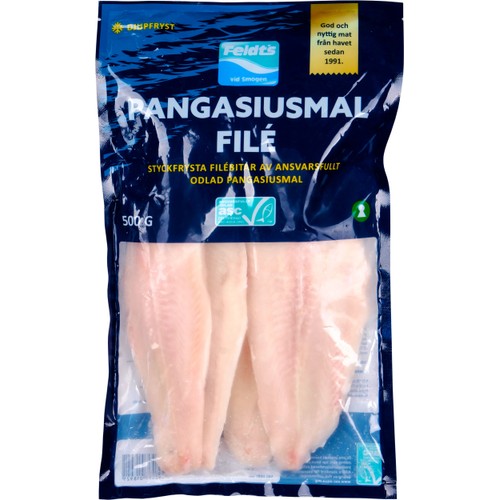 Pangasiusmalfilé Fryst 500g Feldt's