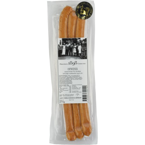Korv Ostwiener 270g Hirschmans Charkuteri