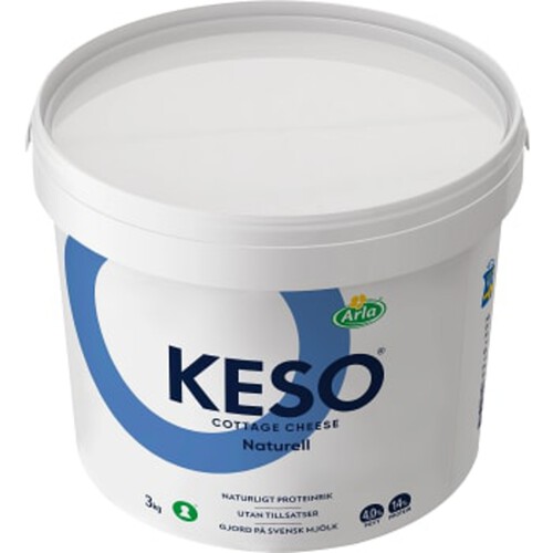 Cottage cheese Naturell 4% 3kg KESO®