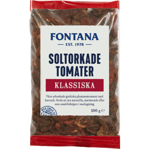 Soltorkade tomater 100g Fontana