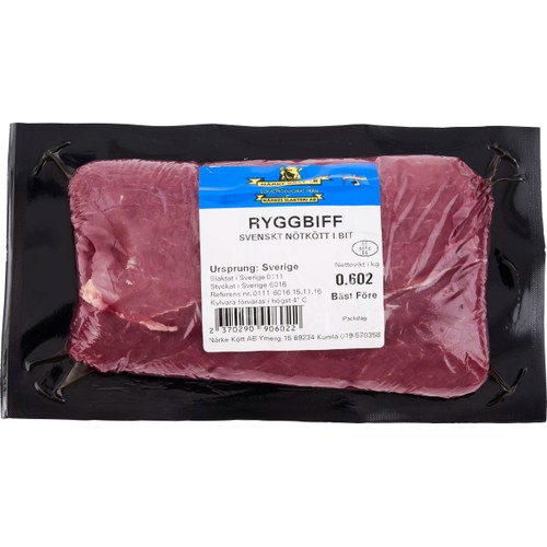 Ryggbiff ca 600g Närke kött