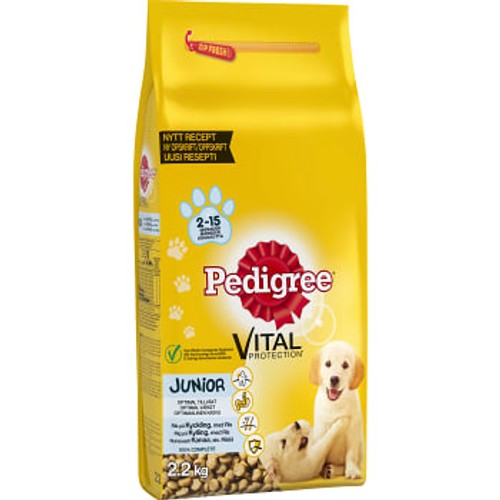 Hundmat Junior kyckling torrfoder 2,2kg Pedigree
