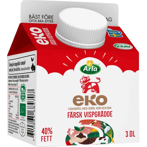 Vispgrädde Färsk Ekologisk 40% 3dl Arla Ko®