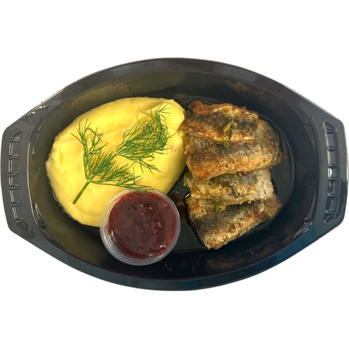 Stekt Strömming Med Potatismos Lingon Och Skirat Smör ca 400g Restaurang Nya Energikällan