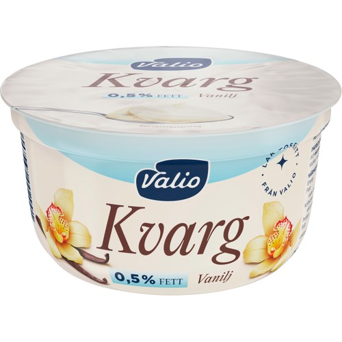 Kvarg Vanilj Laktosfri 0,5% 150g Valio