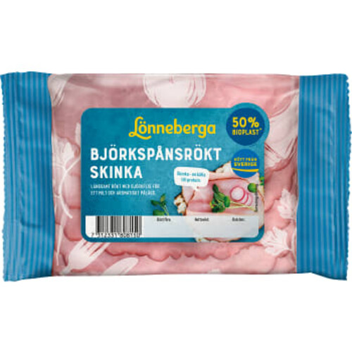 Skinka Björkspånsrökt 120g Lönneberga