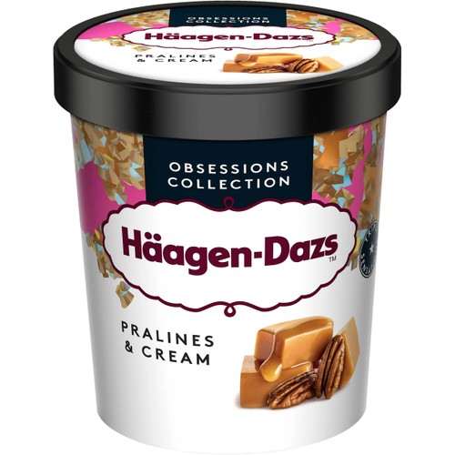 Glass Pralines & Cream 460ml Häagen Dazs