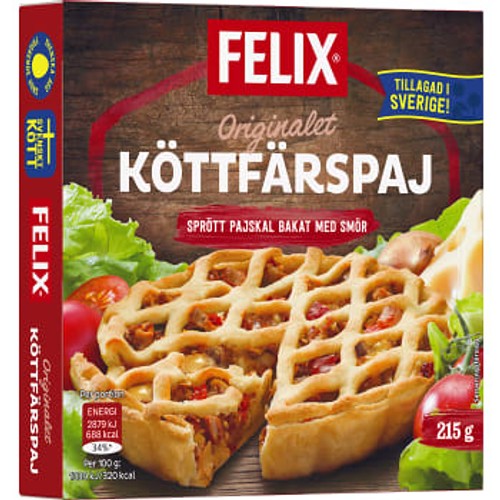 Köttfärspaj Fryst 215g Felix