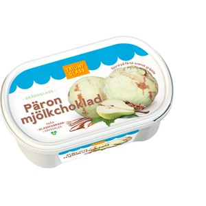 Gräddglass Päron & mjölkchoklad 500ml Triumf Glass
