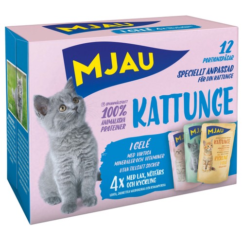 Kattmat Multibox Kattunge 12-p Mjau