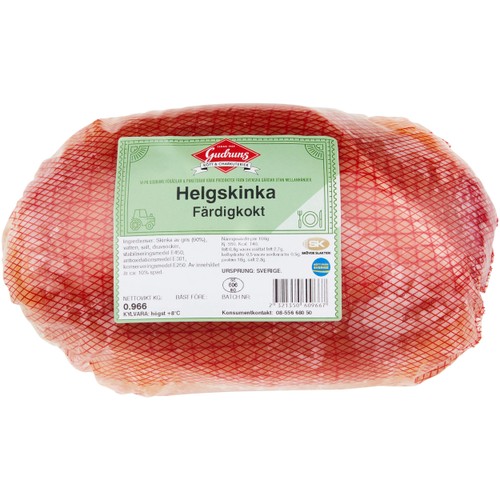 Helgskinka Färdigkokt ca 1500g Gudruns